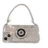 Ins Flash Diamond Camera Electroplated Silver Mobile Phone Case for iPhone16ProMax Bracelet Strip Apple 14 Protective Case