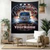Peterbilt Heavy Trucks Custom Your Name Wall Decor Tapestry Art For Pet Memorial Birthdaywedding Party Backdrop Family Gift