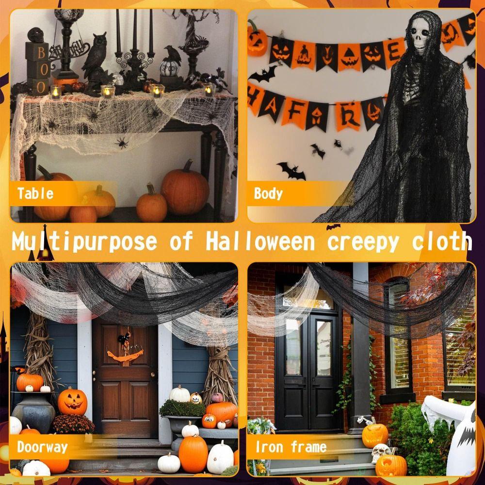 Cloth Decoration Cloth Multi-Scene Doorway Wall Gauze Halloween Decorative Gauze  For Haunted House