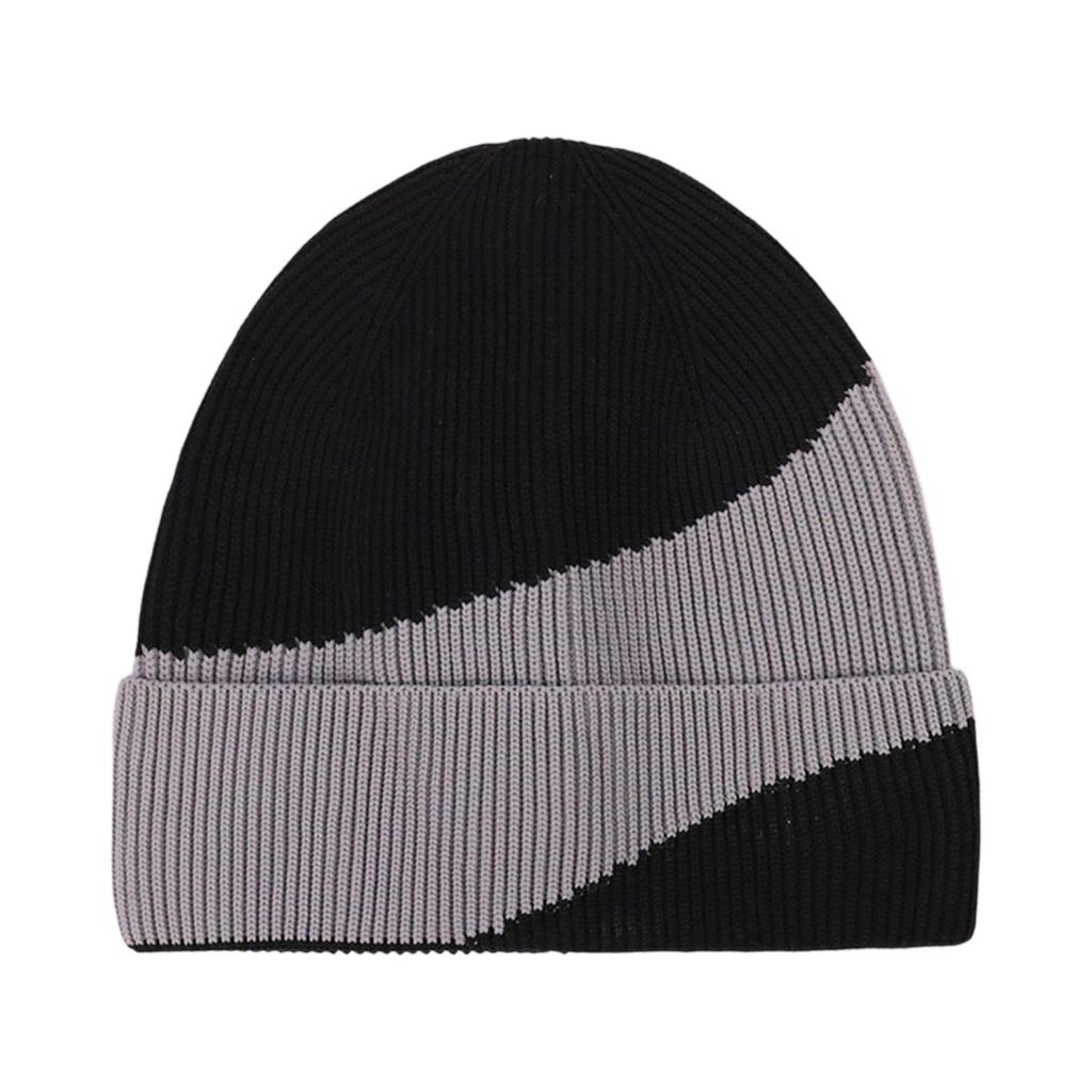 Men's And Women's Color Blocked Knitted Hat, Big Head Circumference, Cold Hat, Men's Lazy Style