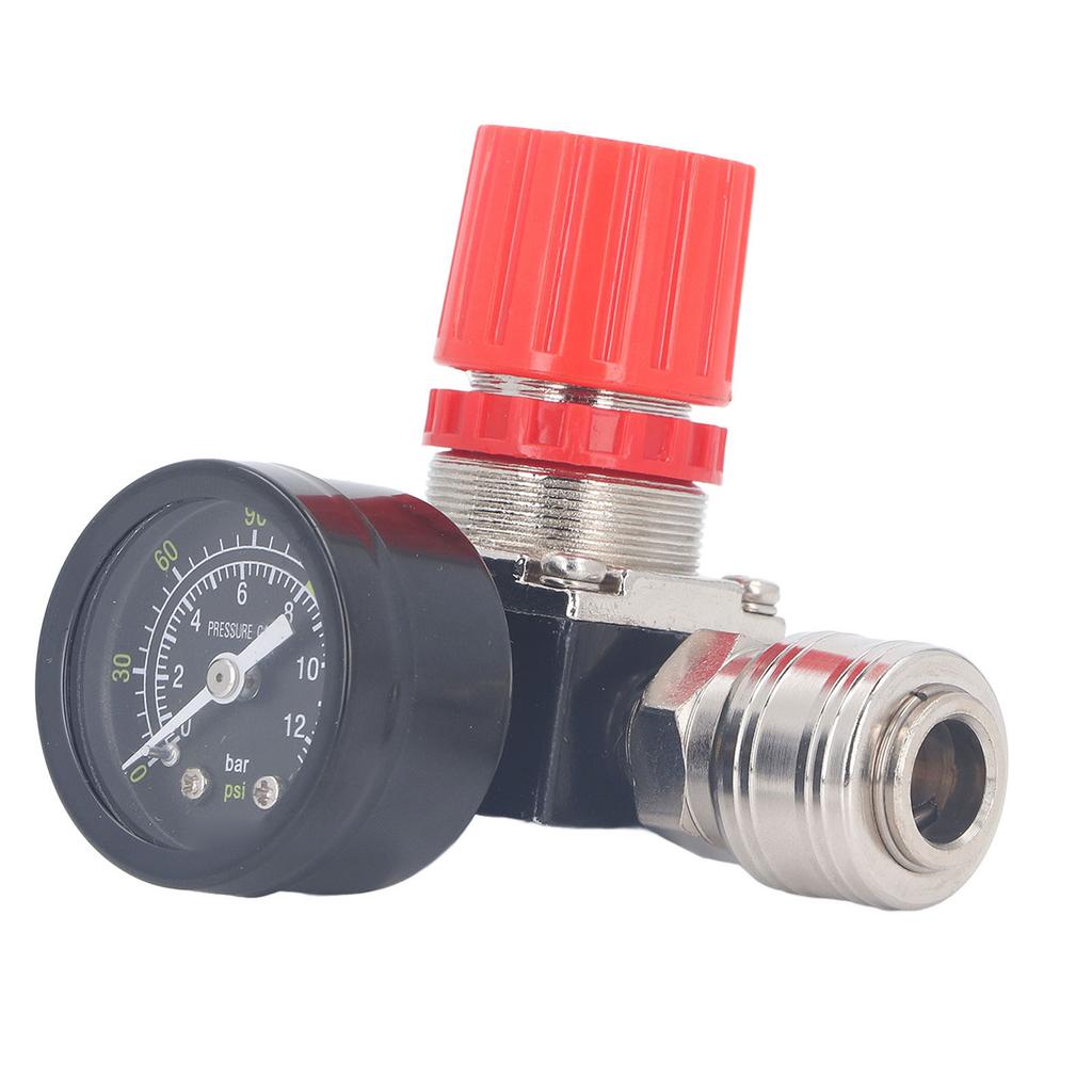 Zestaw regulatora sprężarki powietrza z manometrem, zaworem 4-drożnym 0-180 PSI, styl europejski, do narzędzi pneumatycznych