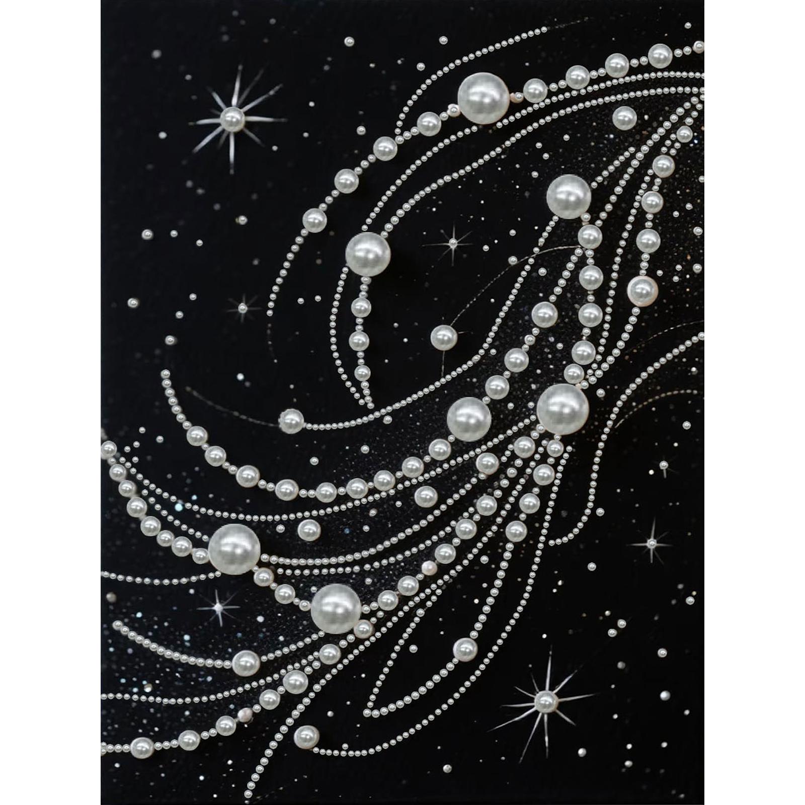

DIY Pearl Diamond Dots Paintings Picture Arts Craft with Frame 11.81x15.75in for Adults/Beginners Gift Idea Home Decor