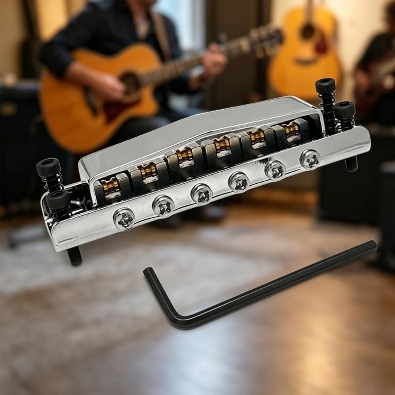 Verstellbare Tune-o-matic Brücke Für LP-Style E-Gitarre Mit Präzisem Saitenabstand Und Verbessert Den Ton