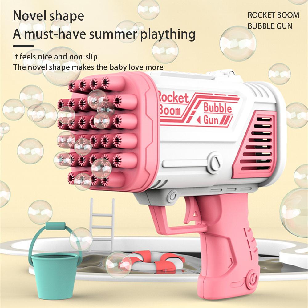 Kinder 32 Löcher Blasenmaschine Elektrische Blasenpistole Outdoor Eltern-Kind Blasenblas-Spielzeug