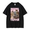 2026 Professional Yapper Funny Tshirt Cute Kawaii Screaming Cat Meme Graphic T-shirt Men Women Short Sleeve T Shirt Tops Summer