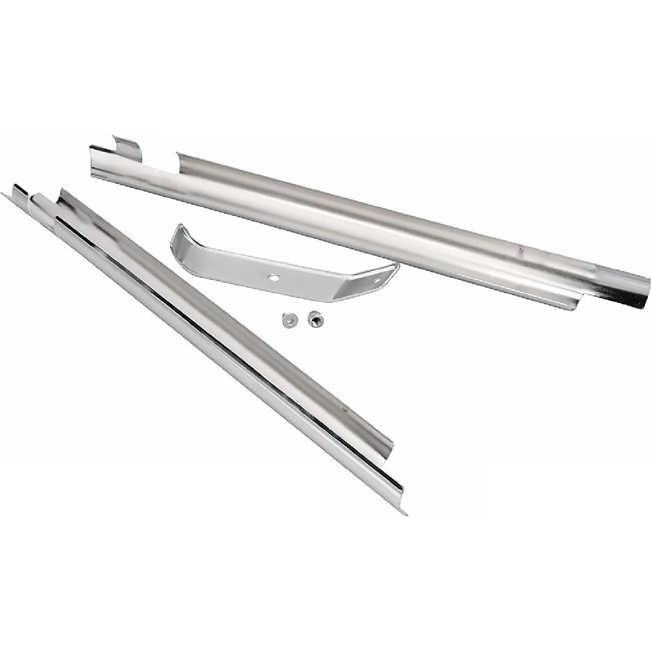 Chrome Front Frame Down Tube Covers for Harley Softail Fatboy Heritage Springer Deluxe FLSTN FLSTF FLST