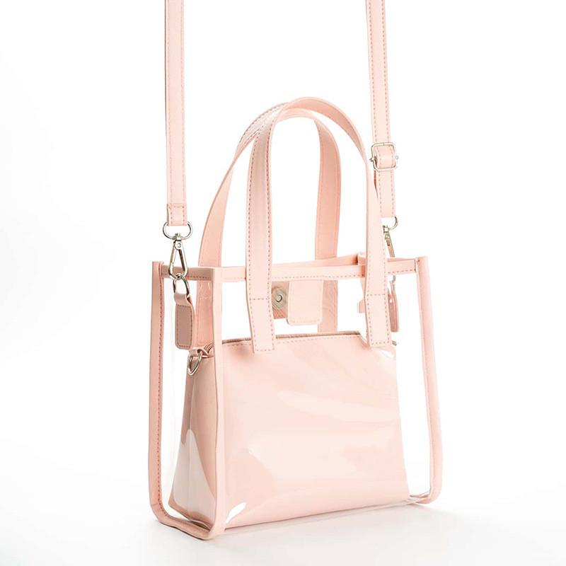 Pvc Single Shoulder Bag With Matte Finish For Daily Casual Use