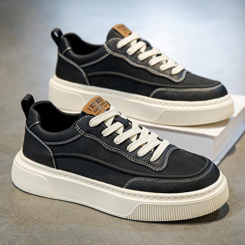 

Мужская мода, повседневная низкая обувь для скейтбординга, удобные кроссовки для мальчиков, студенты, трендовая мягкая подошва, классическая дышащая нескользящая спортивная обувь 44 чёрный