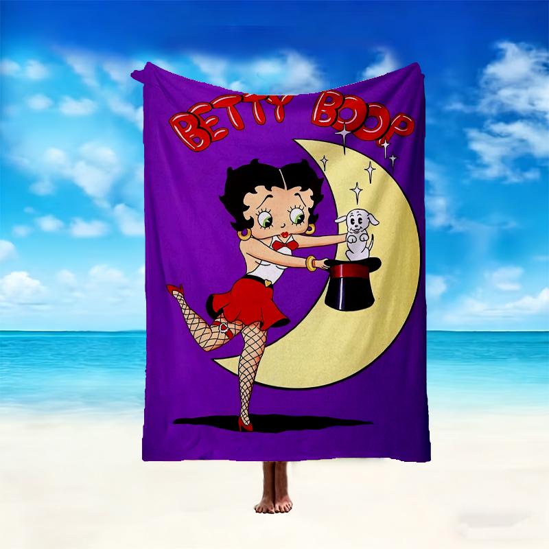 1pc Snug Betty Boop Blanket, Lightweight & Durable Print Blanket, Perfect for Home, Couch, Bed, Picnic, Travel, Office