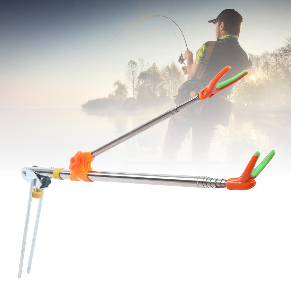 Supporto per canna da pesca Acciaio Inossidabile Inserimento Multifunzione Canna da Pesca Attrezzatura Forniture 1,7 Metri