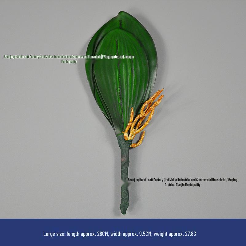 Artificial Phalaenopsis Leaf for Bonsai and Flower Arrangement Décor