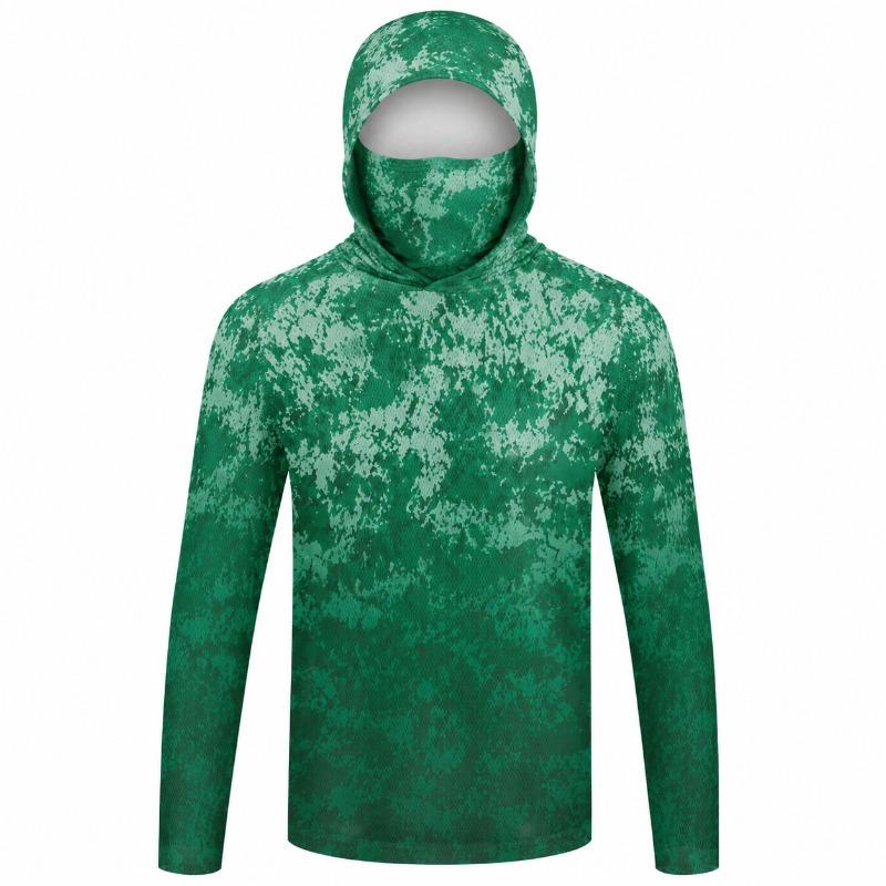 UPF 50+ Fishing Hoodie – Lightweight Sun Protection, Quick Dry Breathable Hooded Shirt for Bass Fishing & Outdoor Sport