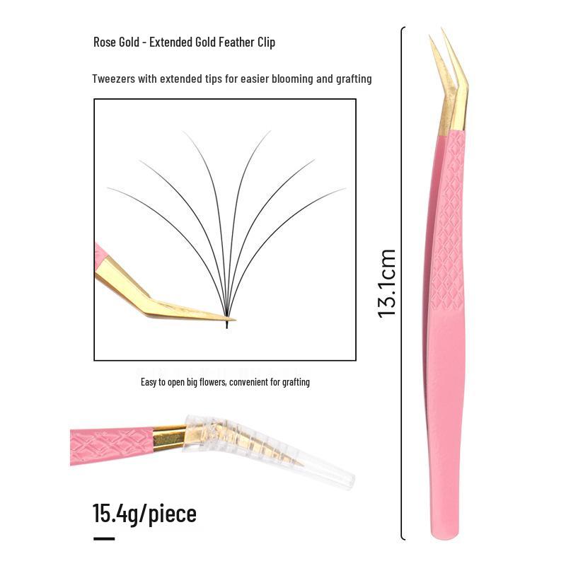 High-Precision Blooming Eyelash Tweezers for Professional Eyelash Artists