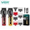Original V-656 Home Hair Clipper Gradient Color Oil Head Clipper High-end Hair Trimmer Electric Hair Clipper with LCD Intelligent Digital Display