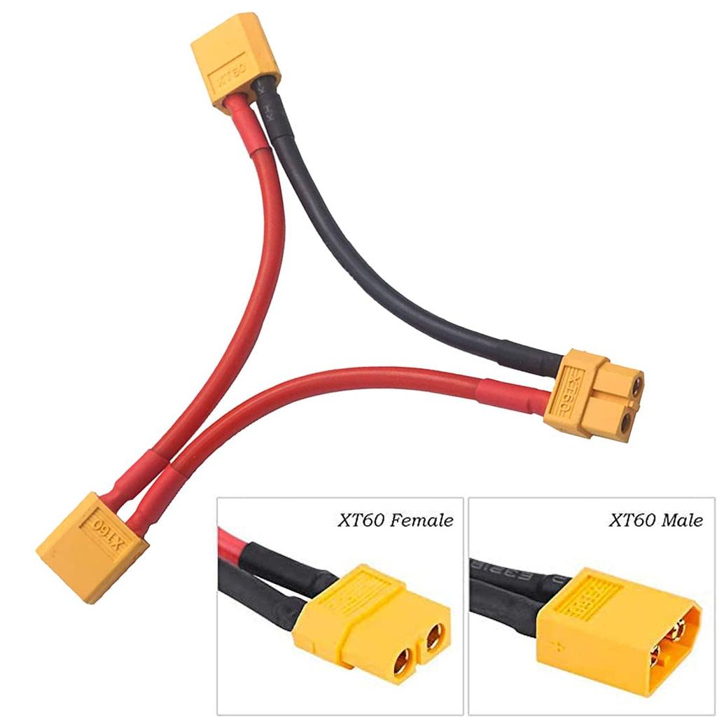 2 Pachete Cablu Comutator Cablu Silicon Moale 14AWG Seria XT60 pentru RC Lipo