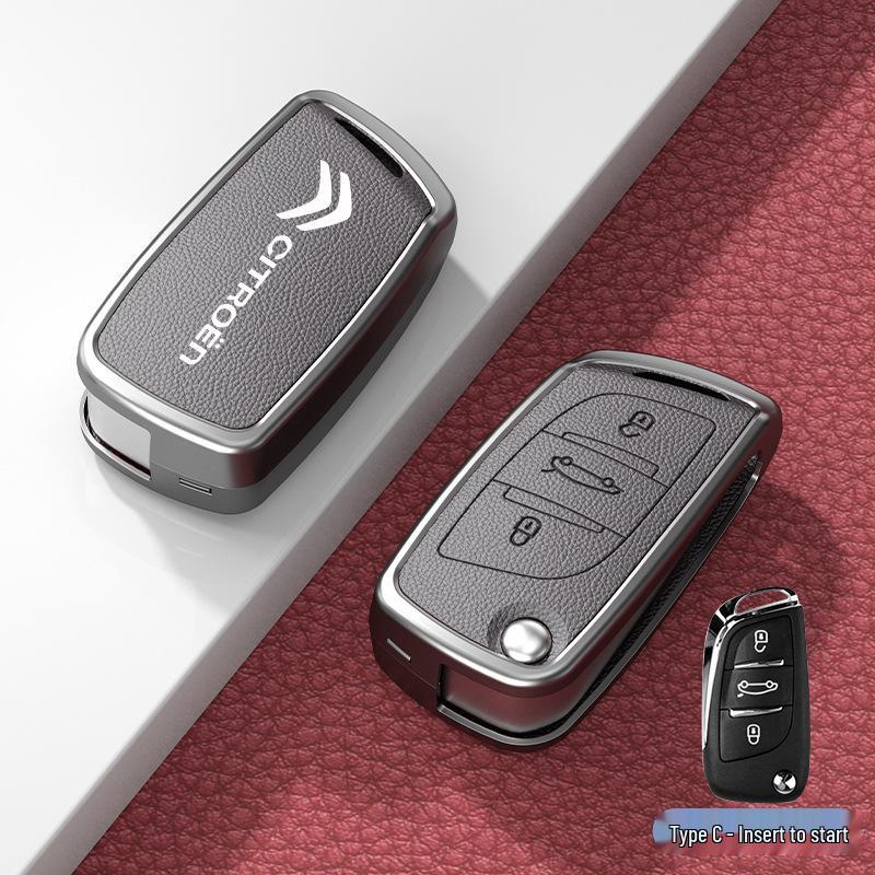 Car Key Cover & Buckle for Citroen C3XR, C4L, Tianyi, C5, C4 Sega, Elysee, C6 Models