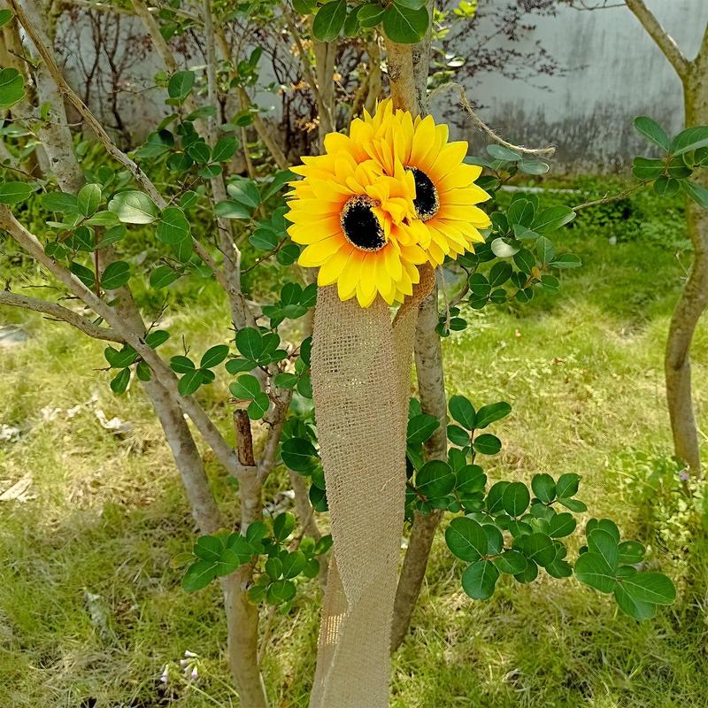 

Floral Garlands For Decor Sunflower Wedding Garland Rustic Realistic Flower Ribbon Decoration For Indoor Outdoor Wall Table United States