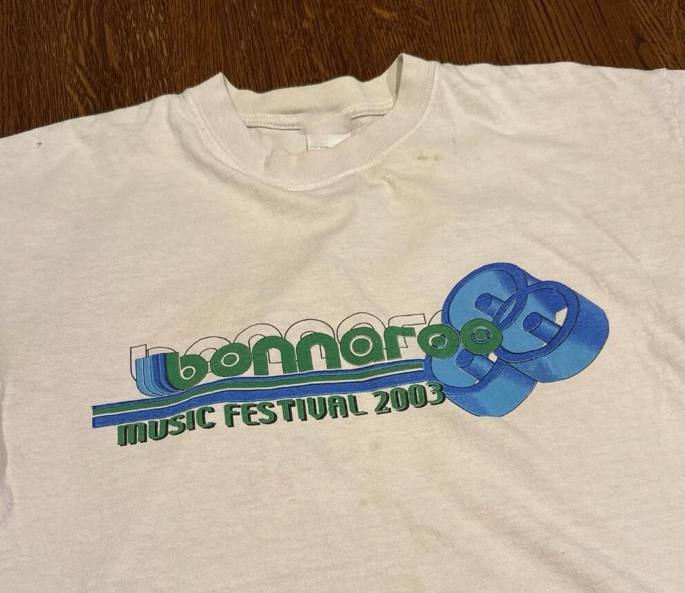 Vintage Bonnaroo Music Festival 2003 T Shirt Men Women Cotton All size HRT107 Unisex T-Shirt S