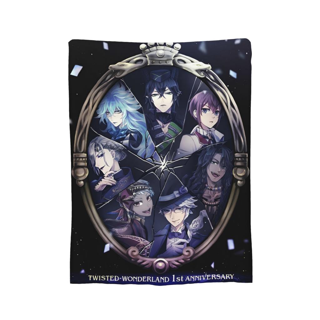 Twisted-Wonderland the Animation Anime Gift Blanket For Men Women Warm Cozy Fluffy  Throw Blankets for Couch Multiple Sizes