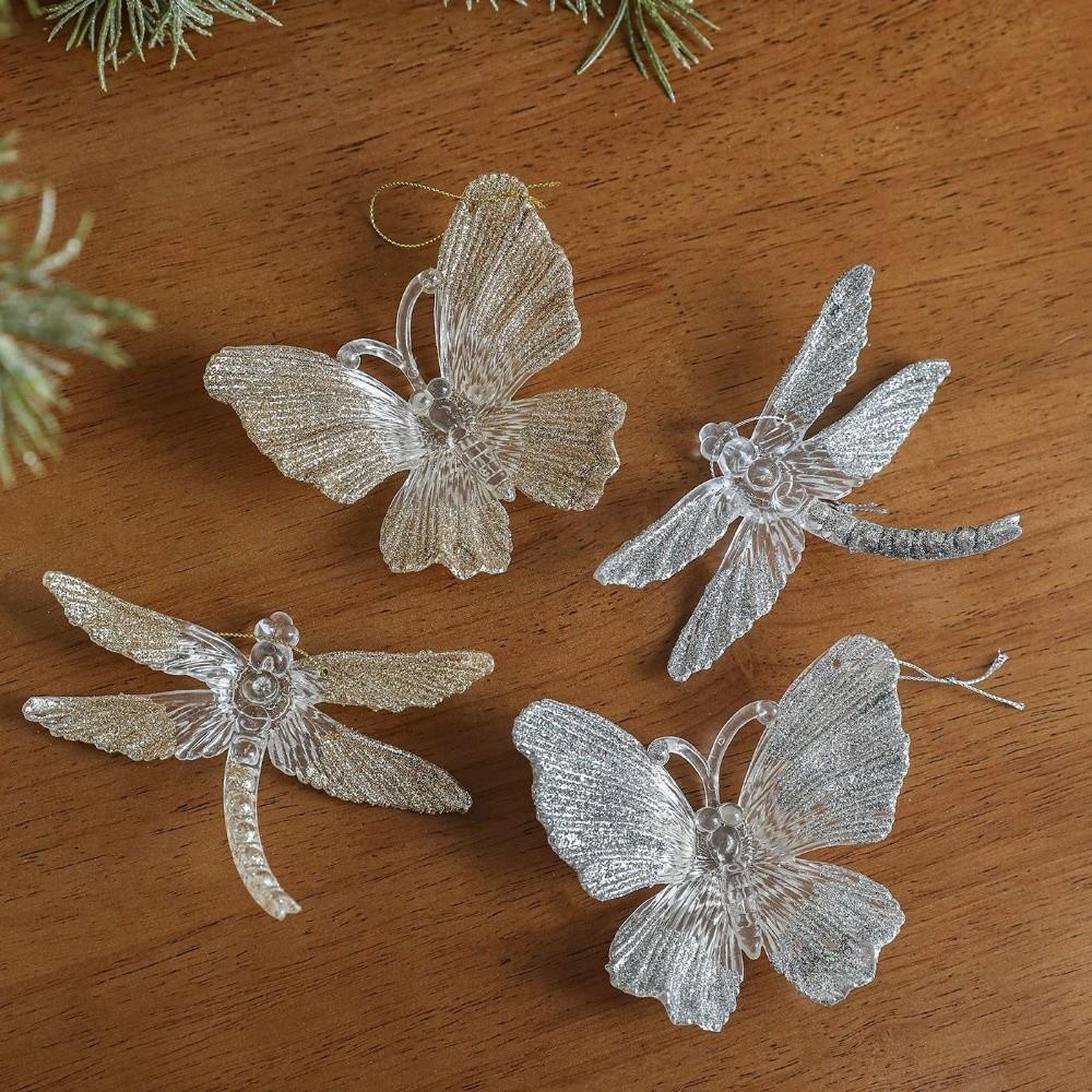 Butterfly Dragonfly Christmas Tree Hanging Ornaments Christmas Tree Decorations