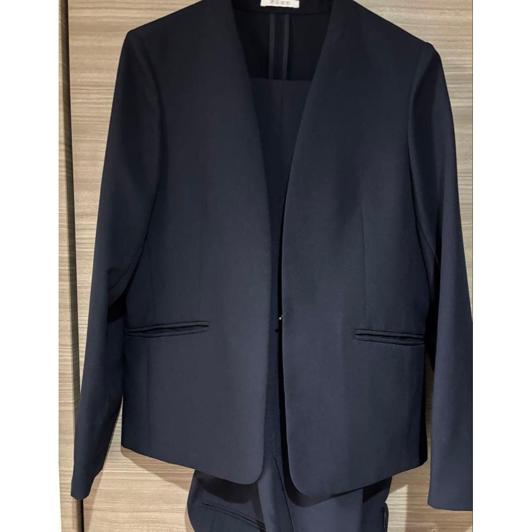 [USED] PLST pants suit navy machine washable
