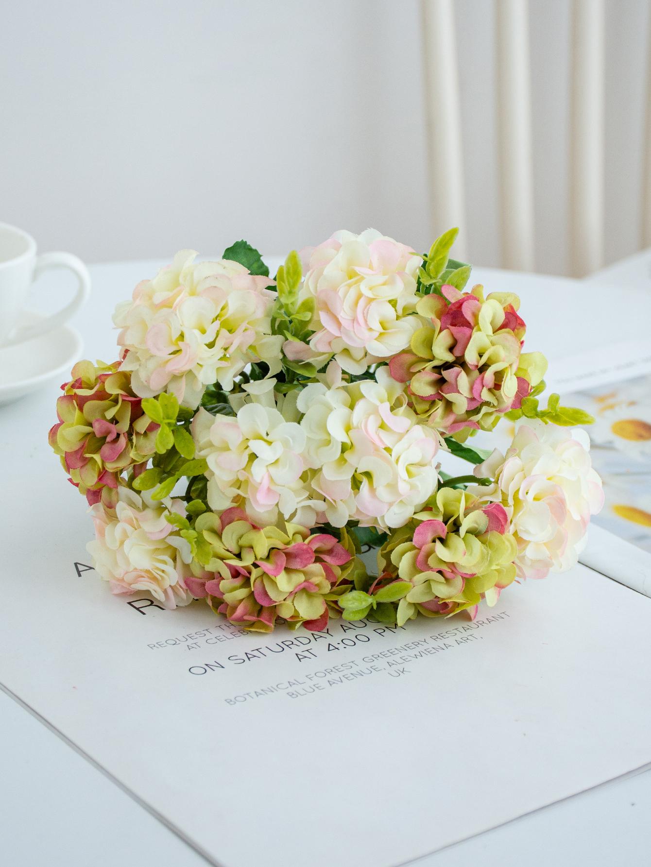 Искусственные Цветы Пластик Шелк Гвоздика Центральные Композиции Искусственное Растение Свадебный Венок Комната Дом Вечеринка Композиция Фестиваль Подарок Декор 1 PC