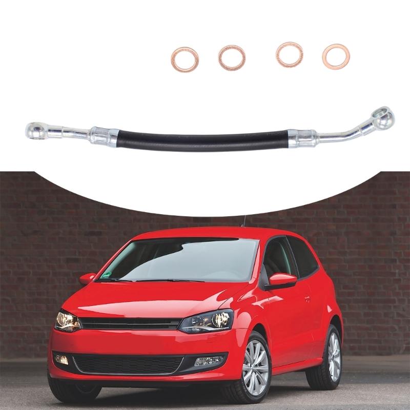 Repair Parts Oil Line Feed Hose for E36 E46 Oil Supply Line Hose with Seal Washers Replacement Automotive Accessories