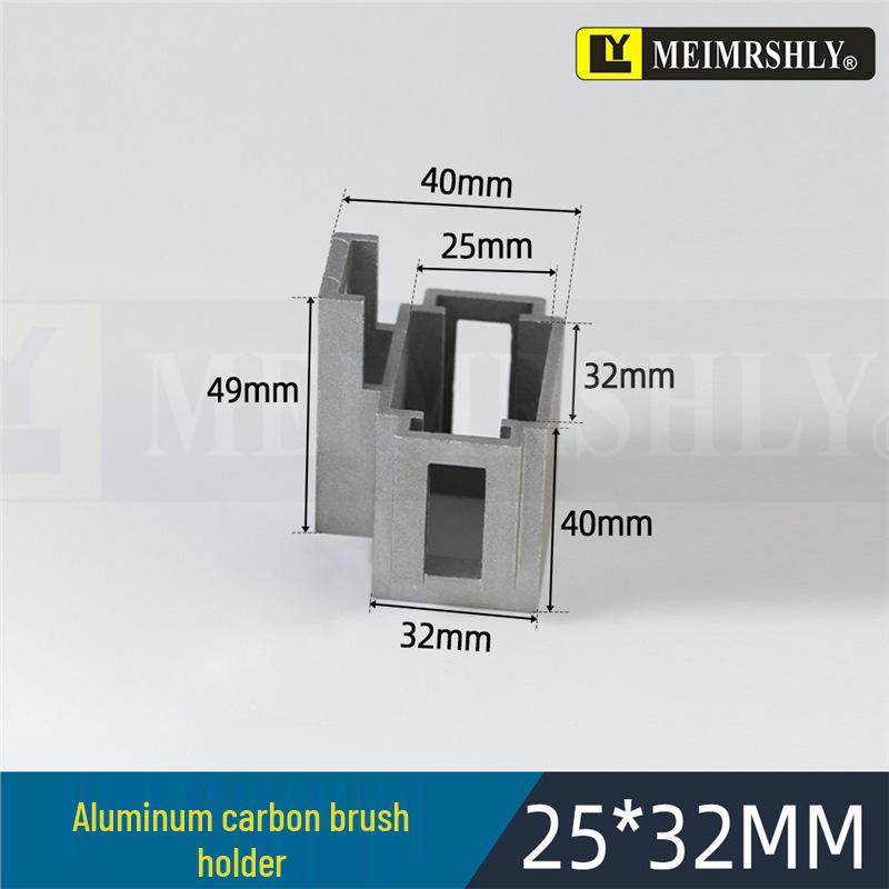 Meiersenli 25x32x60mm Carbon Brush with Copper Rivet & Semi-Copper Graphite