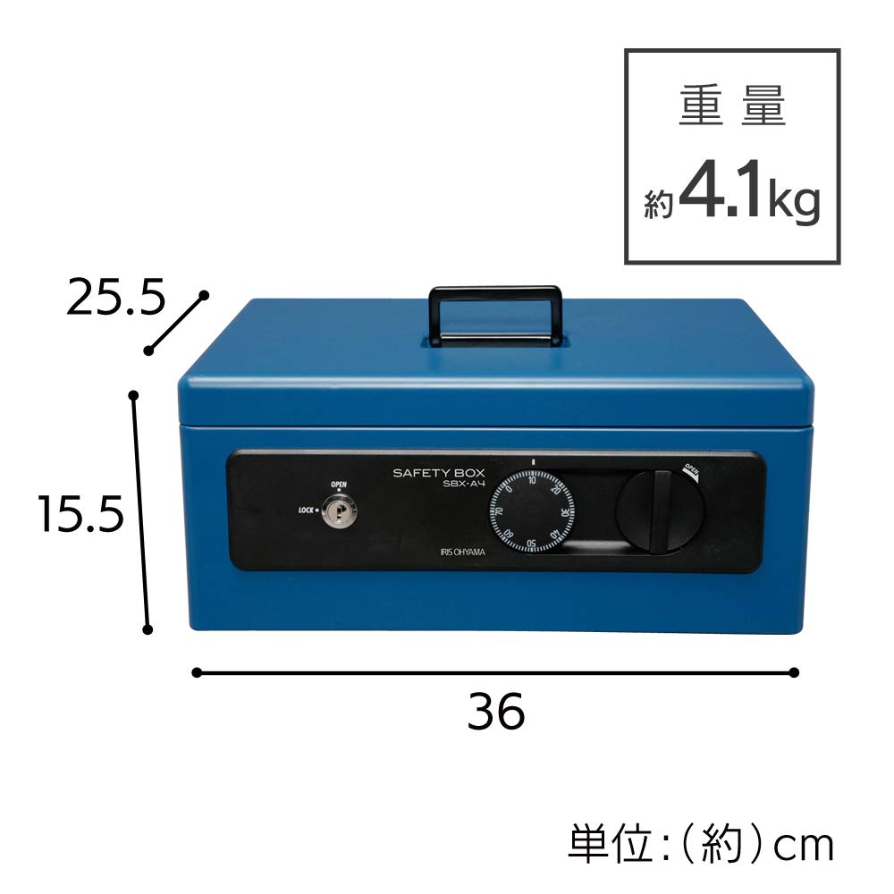 Iris Ohyama SBX-A4 Safe, Handbag, Dial Type, Doubl
