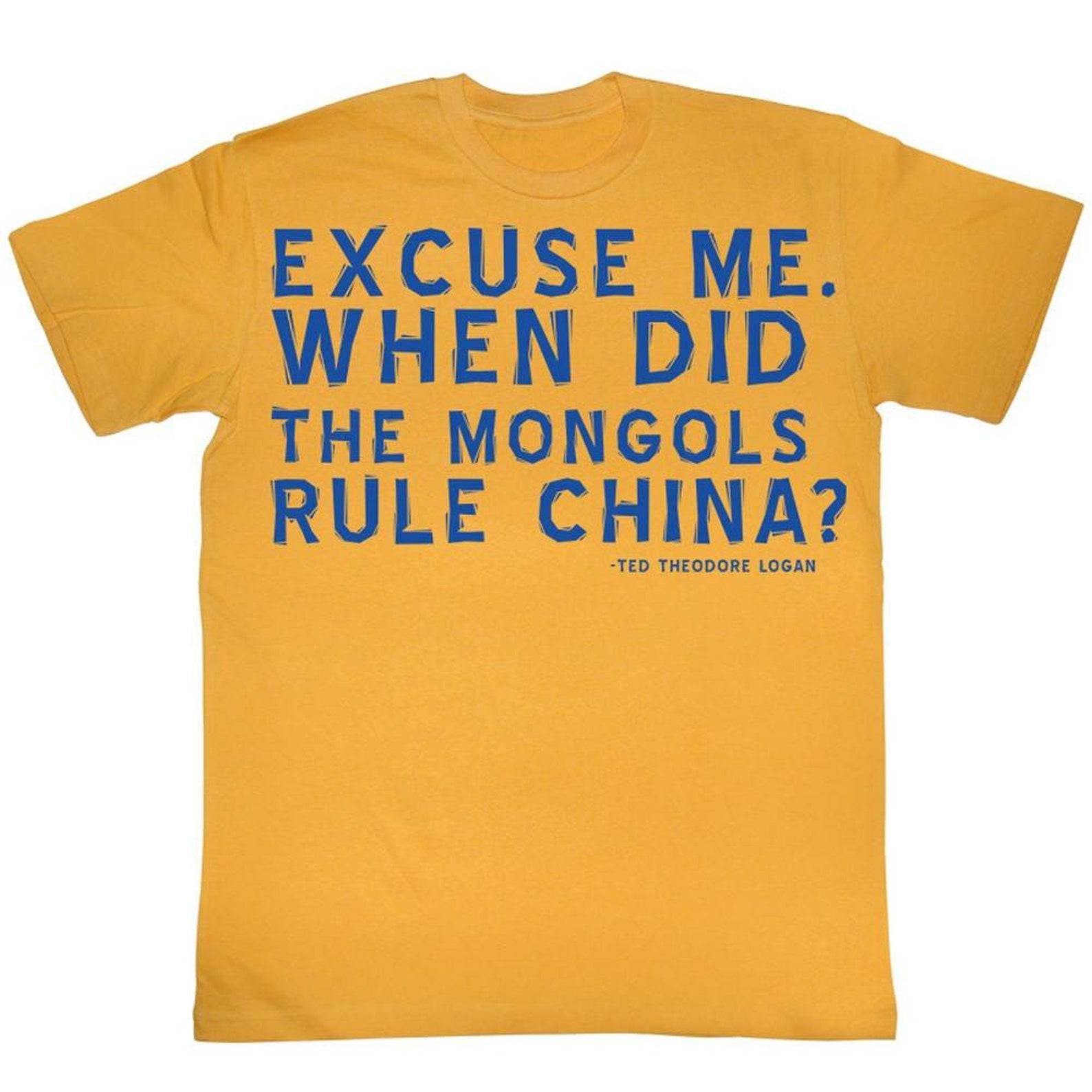 Bill and Ted Excuses Ginger Adult T-Shirt S