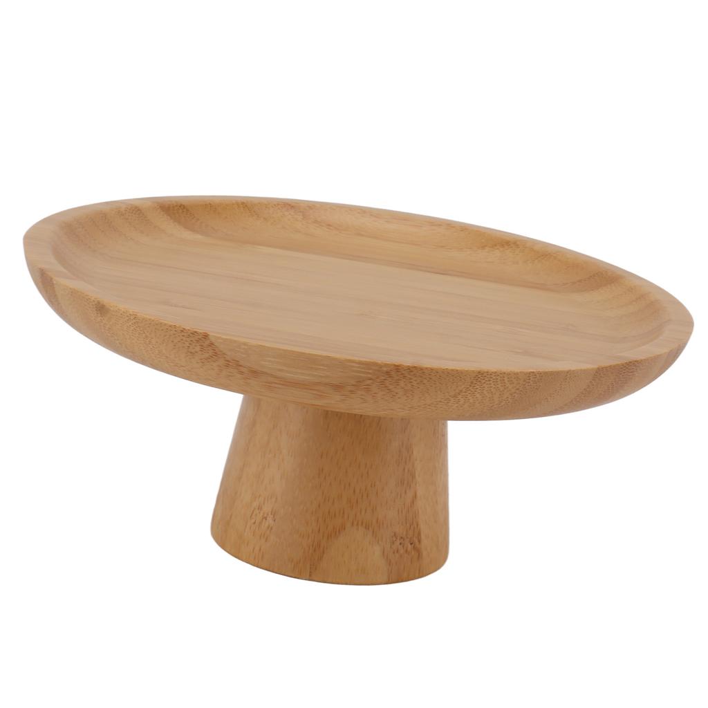 Einfache Hohe Obstplatte Haushalt   Holz Rund Hoch Obstkuchen Tablett Hohe Obstschale