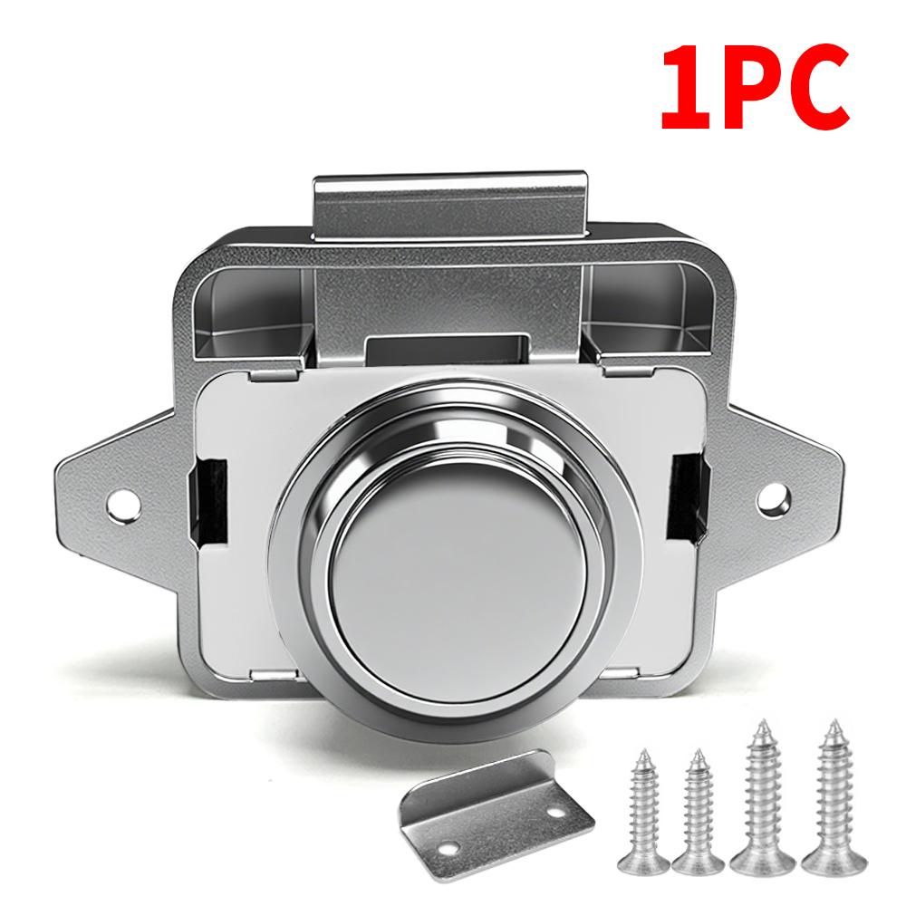 

1/3/5Pcs Push Button Latch Cabinet Door Catch Keyless Cupboard Locks RV Yachts Motorhome Camper Caravan Boat Car Accessories