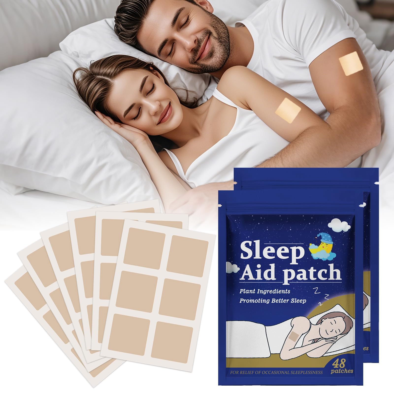 48 pcs Sleep Patches, Melts Into