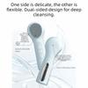 Waterproof Electric Facial Cleansing Brush Heat Compress Heated Facial Brush  Deep Cleansing