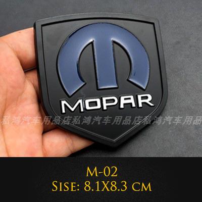 3D Metal Mopar Performance Car Emblem Decal Sticker Car Styling For Dodge Ram Charger JEEP Chrysler Cherokee Car Accessories WW1