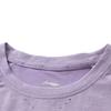 Li Ning Training Series Casual Round Neck Short Sleeve T-Shirt Women Tops Lavender ATSR366-3