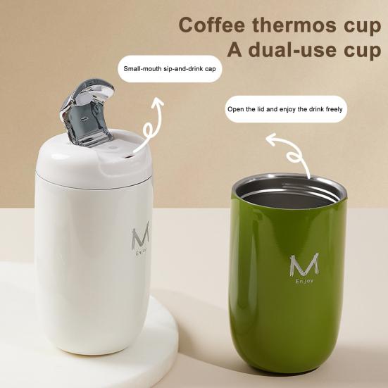 Thermal Coffee Mug 350ml Stainless Steel Travel Cup Portable Insulated Tea Tumbler Reusable Hot Drink Container