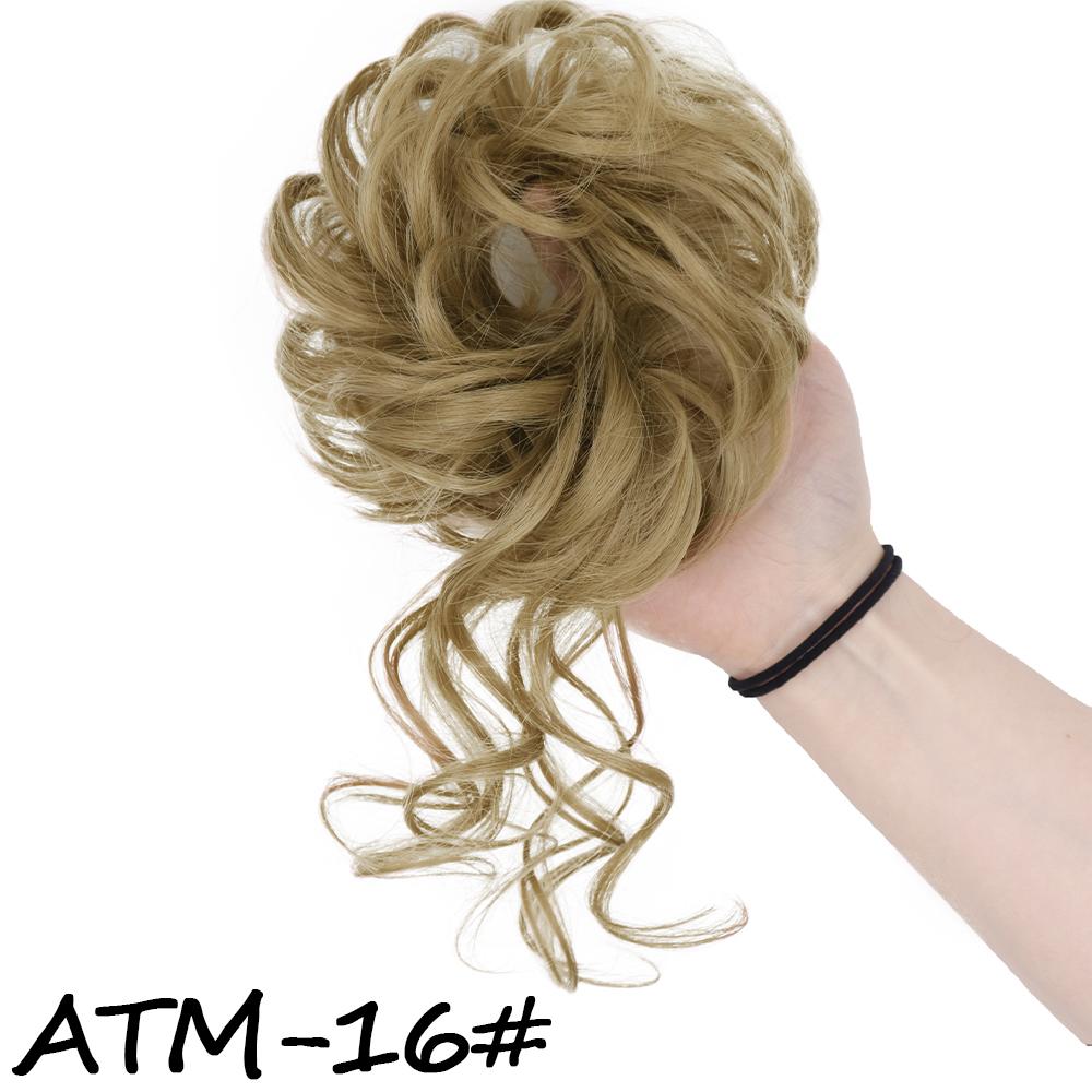 

MISS WIG Синтетические наращивание волос Пучок Шиньон Небрежный вьющийся ободок для волос Эластичные резинки для волос накладные волосы для женщин Шпильки China