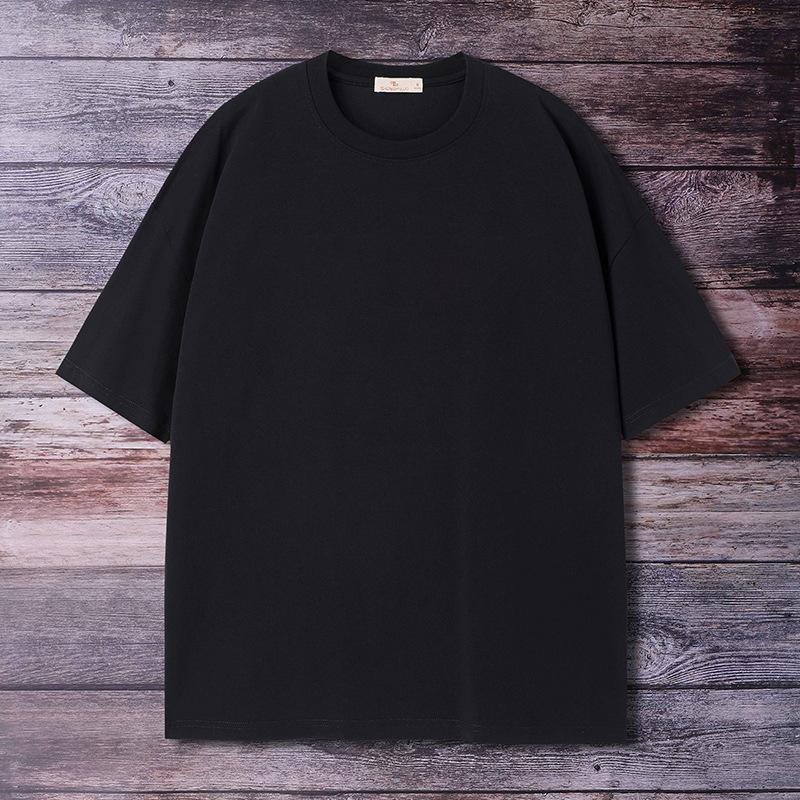 Trendy Brand Men's Foam T-shirt Summer New Fashion Simple Versatile Short-sleeved Loose Men's Round Neck Shirt
