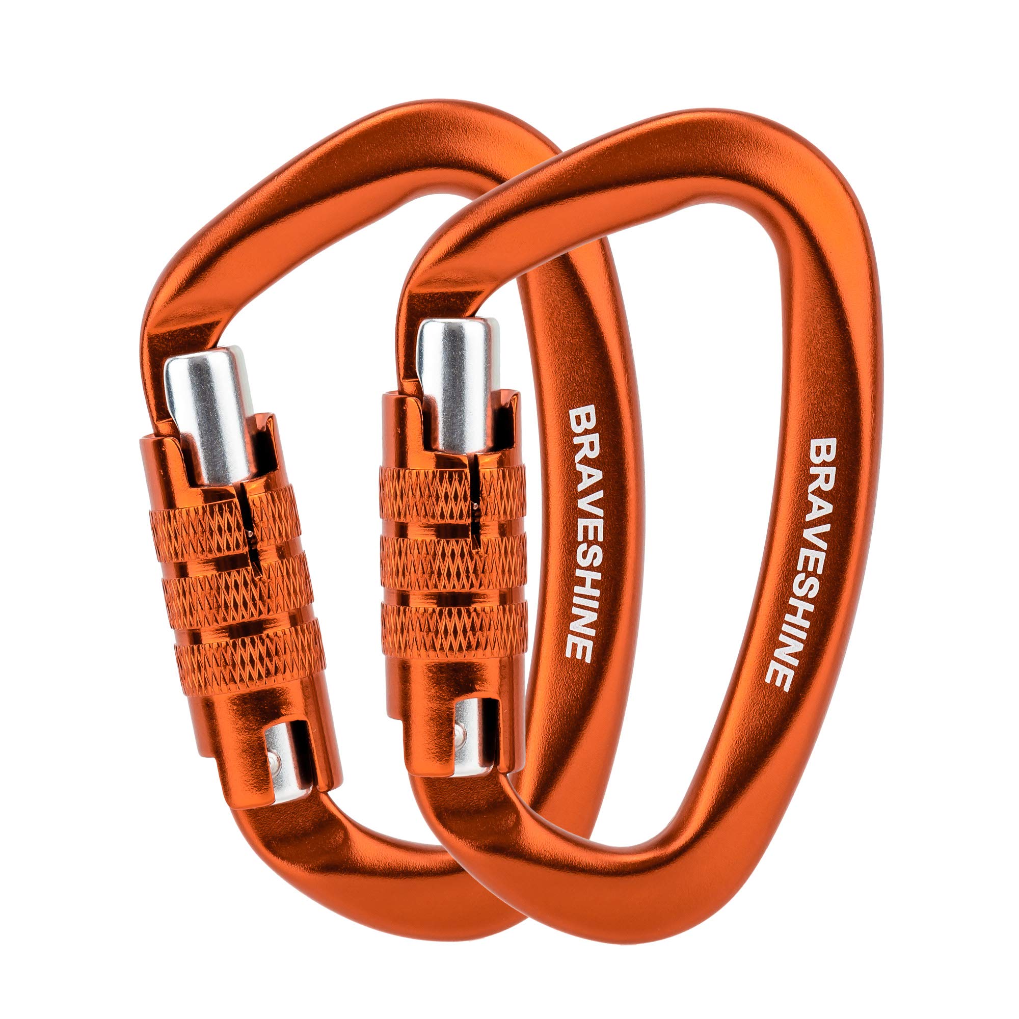 

Braveshine 12KN 1200kg Load for Luggage Dog Carabiner, Auto-Lock, Capacity, D-Ring, Lightweight, Hammocks, Tarps, Camping, Hooks, Leashes,