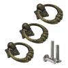 8pcs Retro Cabinet Knob Drawer Pull Classical Cupboard Pull Elegant Metal Handles set for Kitchen & Bedroom Furniture