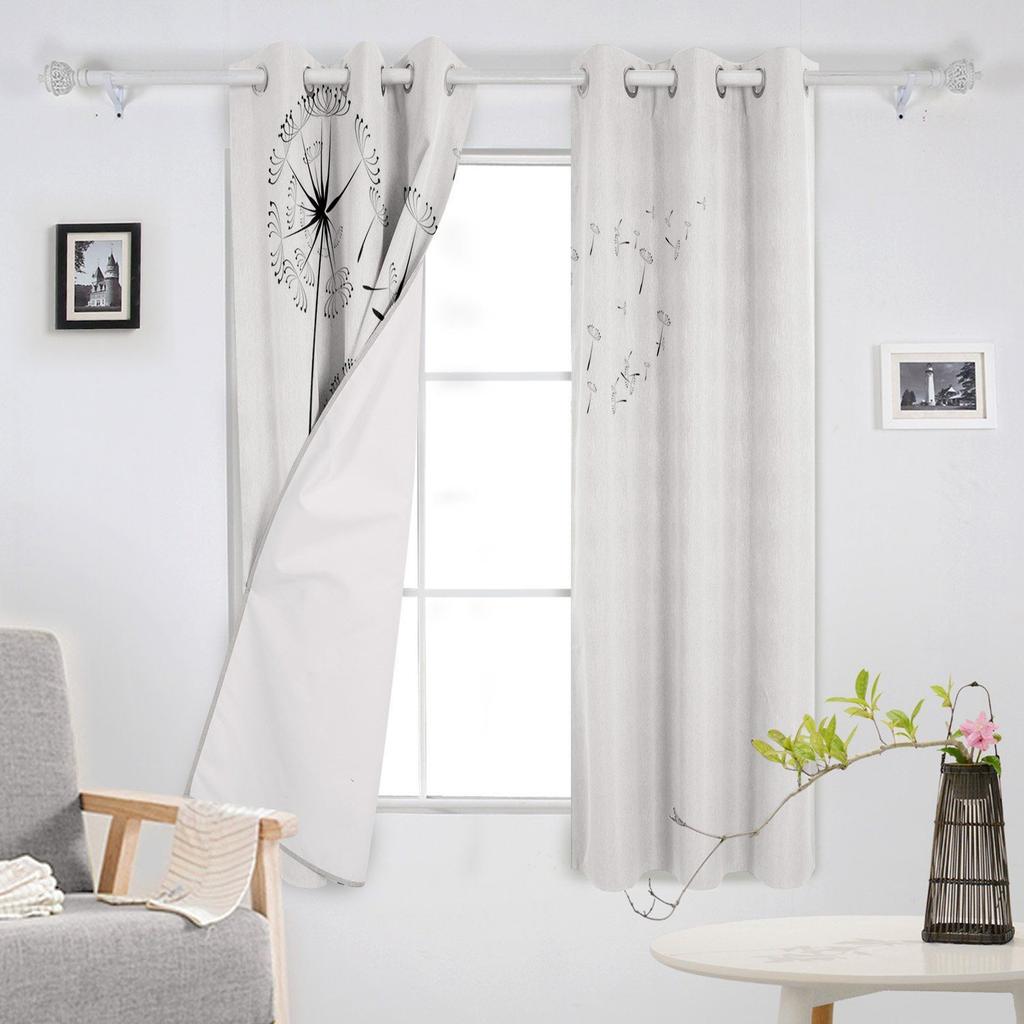 Löwenzahn Blume Pflanze Zweig Fenstervorhänge Heimdeko Schlafzimmer Vorhänge Küchentür Vorhänge Vorhänge für Wohnzimmer