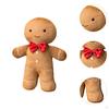 Weihnachts-Plüschkissen Weihnachtsdekoration Kuschelkissen Lebkuchenmann