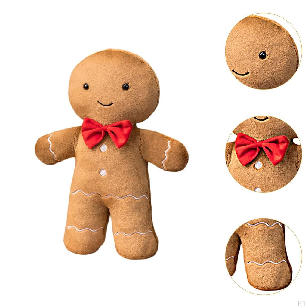 Weihnachts-Plüschkissen Weihnachtsdekoration Kuschelkissen Lebkuchenmann