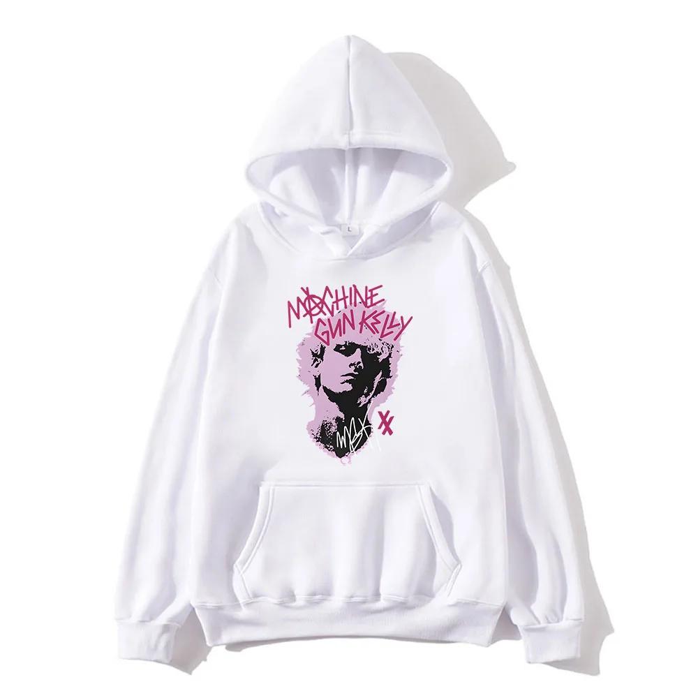 2025Mgk Langarm-Hoodie mit Kelly-Maschinengewehr-Print, Hoodie- und Pullover-Stil, XX EST Casual