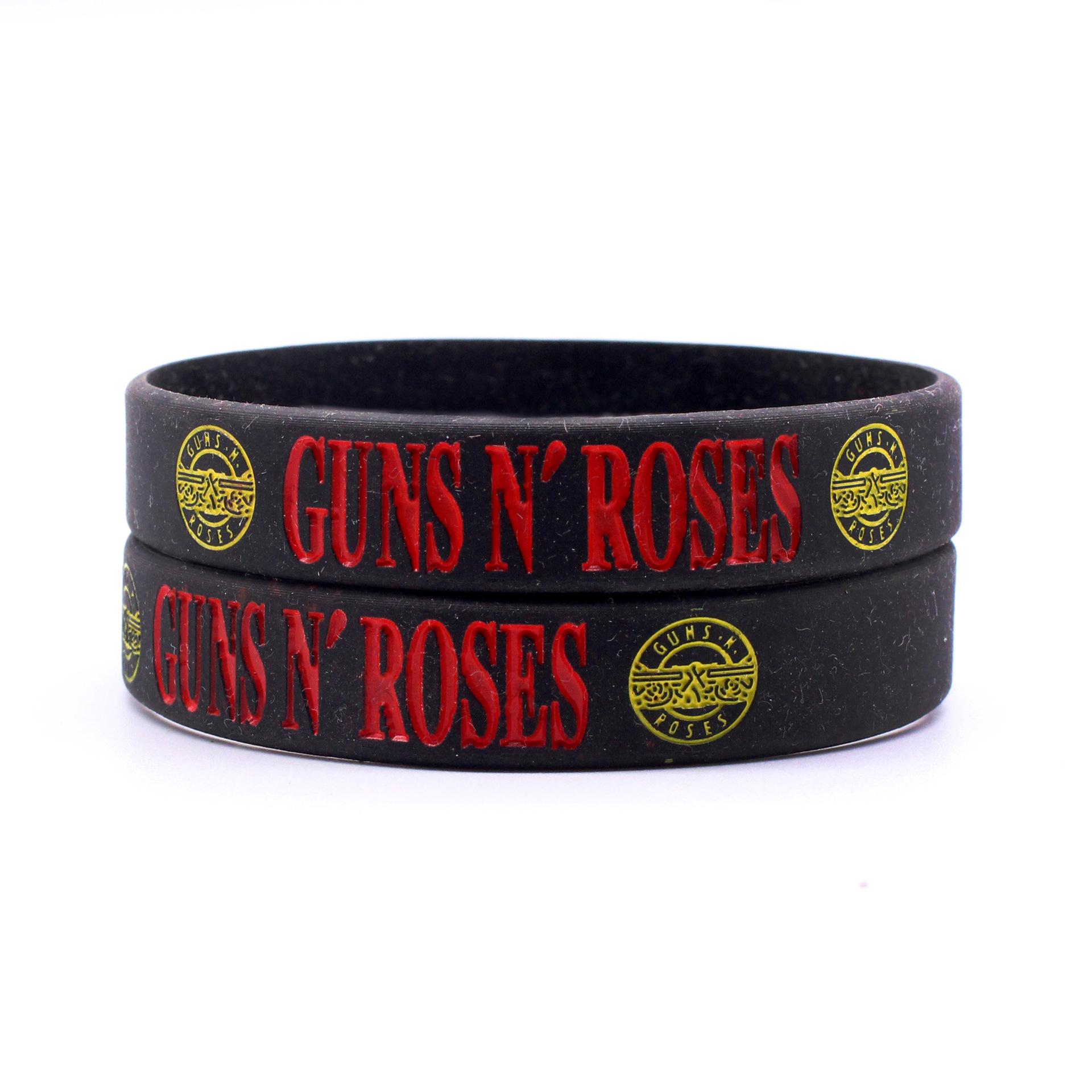 

1 шт. Новые силиконовые браслеты GUNS N ROSES, Рок-музыкальные группы G N R, Силиконовые браслеты, Подарки для поклонников музыки и влюбленных SH192 чёрный