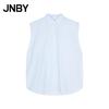 25 Autumn Sleeveless Loose Striped Shirt