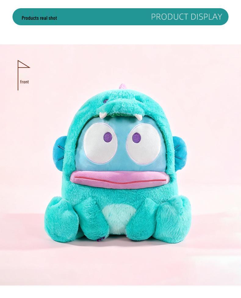 Ugly Fish To Dinosaur Plush Toy: Cute Half-Fishman Cushion and Mermaid Cloth Doll