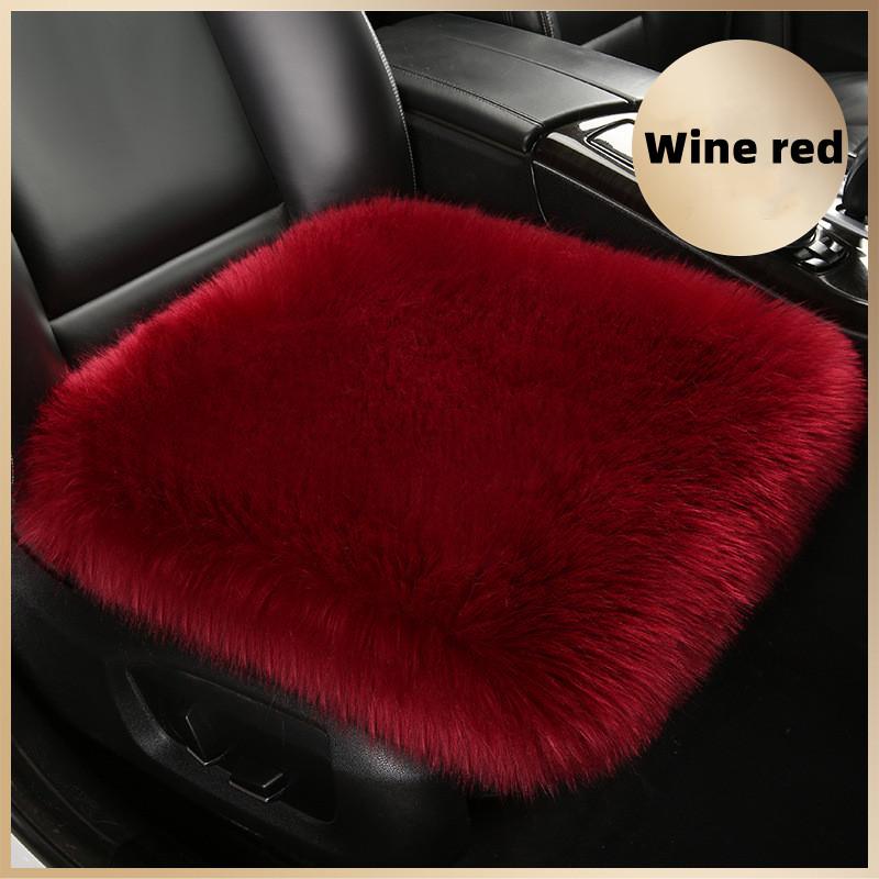 1 STÜCK Kunstfell-Autositzbezug Plüsch Winterweiß Universelles Automobil-Innenraum-Autositzpolster aus Kunstwolle Warmes und luxuriöses Plüschpolster