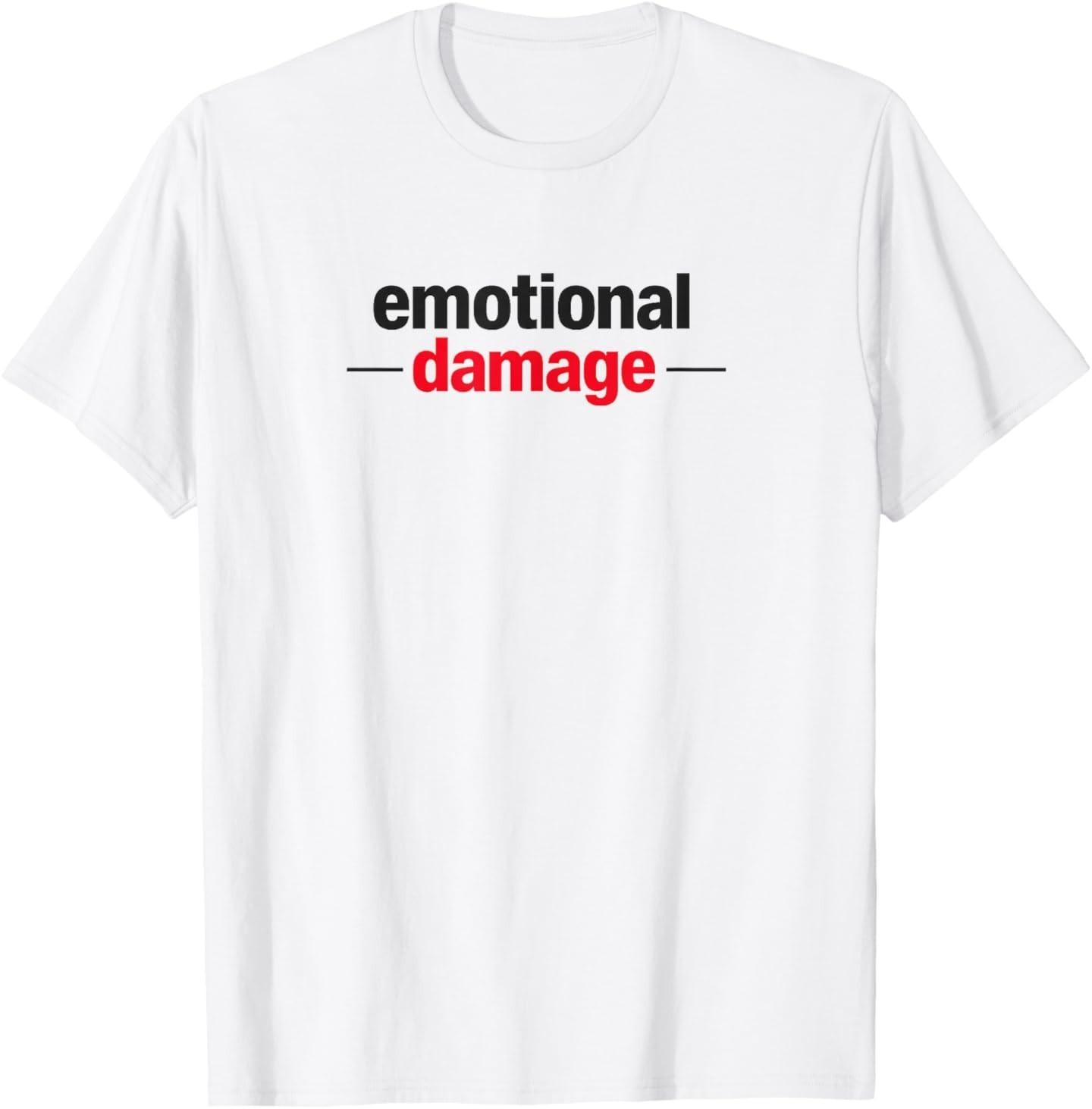 Emotional Damage Funny Meme Sarcastic Humor T-Shirt S разноцветный
